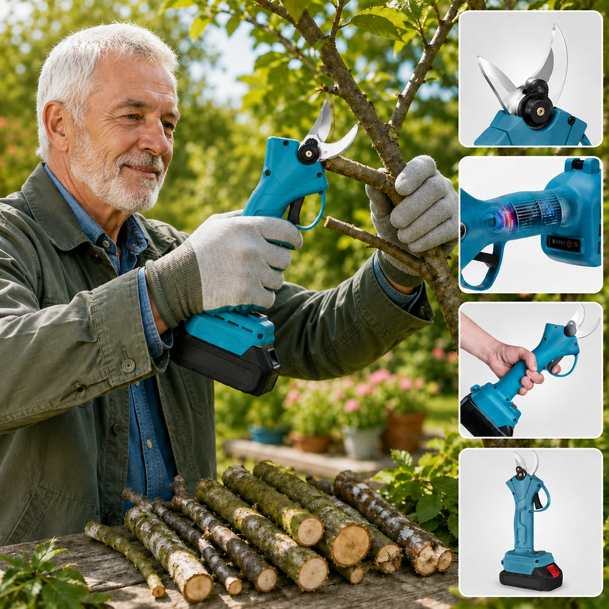 Miveo® Cordless Electric Pruning Shears