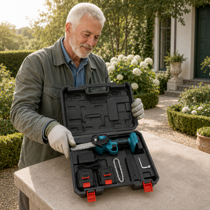 Miveo® 6" Cordless Mini Chainsaw (2 Batteries Included)