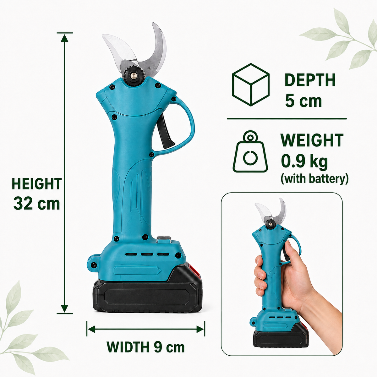 Miveo® Cordless Electric Pruning Shears