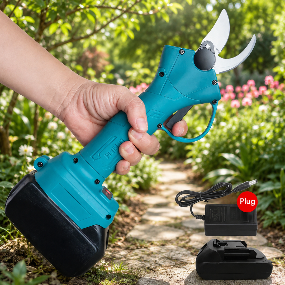 Miveo Pruning Shears in use
