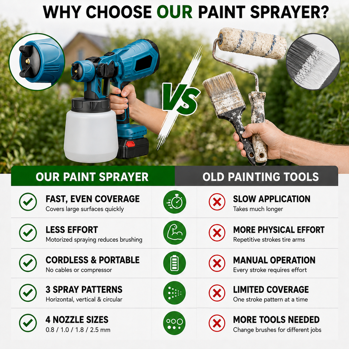 Miveo® Cordless Paint Sprayer